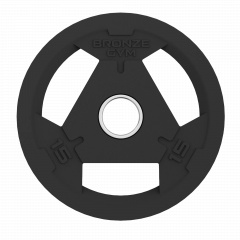 Bronze Gym 25 кг BGPLR250 из каталога дисков для штанги с посадочным диаметром 50 мм. в Омске по цене 9990 ₽