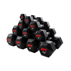 UFC Octagon Dumbbell 10 пар от 2,5 до 25кг из каталога гантельных рядов в Омске по цене 176210 ₽