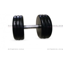 MB Barbell классик - 37 кг из каталога обрезиненных гантелей в Омске по цене 7418 ₽