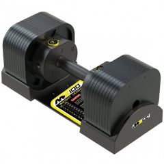 MX Select MX100 EVO, эргономичная прорезиненная рукоять, вес 5.9-45.4 кг, 1 шт из каталога разборных (наборных) гантелей в Омске по цене 37320 ₽