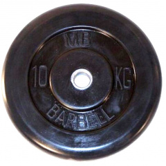 MB Barbell 10 кг металлическая втулка из каталога дисков для штанги с посадочным диаметром 26 мм.  в Омске по цене 4450 ₽