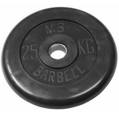 MB Barbell 25 кг металлическая втулка из каталога дисков для штанги с посадочным диаметром 26 мм.  в Омске по цене 10390 ₽