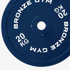 Bronze Gym для пауэрлифтинга синий 20 кг BGPLCL200 из каталога дисков (блинов) для штанг и гантелей в Омске по цене 12070 ₽