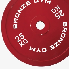 Bronze Gym для пауэрлифтинга красный 25 кг BGPLCL250 из каталога дисков (блинов) для штанг и гантелей в Омске по цене 15130 ₽
