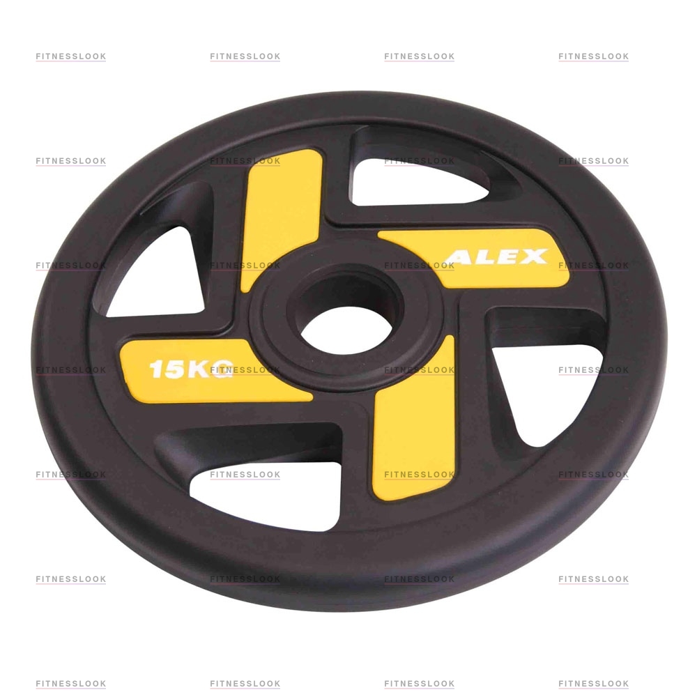 Alex полиуретановый 50 мм - 10 кг в Омске по цене 7107 ₽ в категории диски (блины) для штанг и гантелей Aerofit
