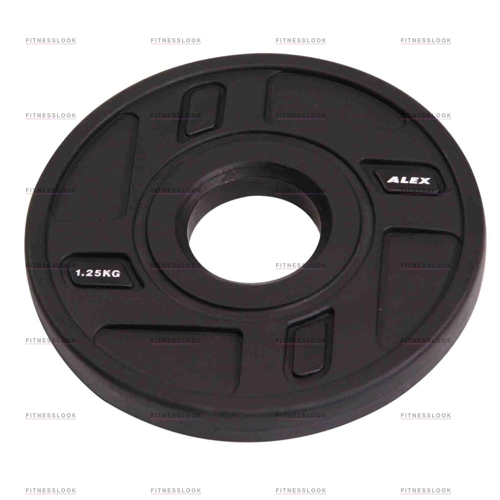 Alex полиуретановый 50 мм -  1.25 кг в Омске по цене 1587 ₽ в категории диски (блины) для штанг и гантелей Aerofit