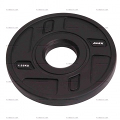AeroFit Alex полиуретановый 50 мм -  1.25 кг из каталога дисков для штанги с посадочным диаметром 50 мм. в Омске по цене 1587 ₽