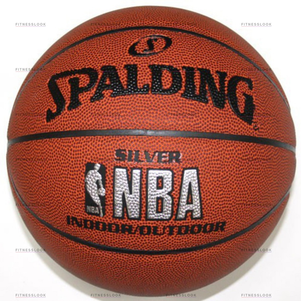 Spalding NBA SILVER indoor / outdoor из каталога баскетбольных мячей в Омске по цене 3490 ₽