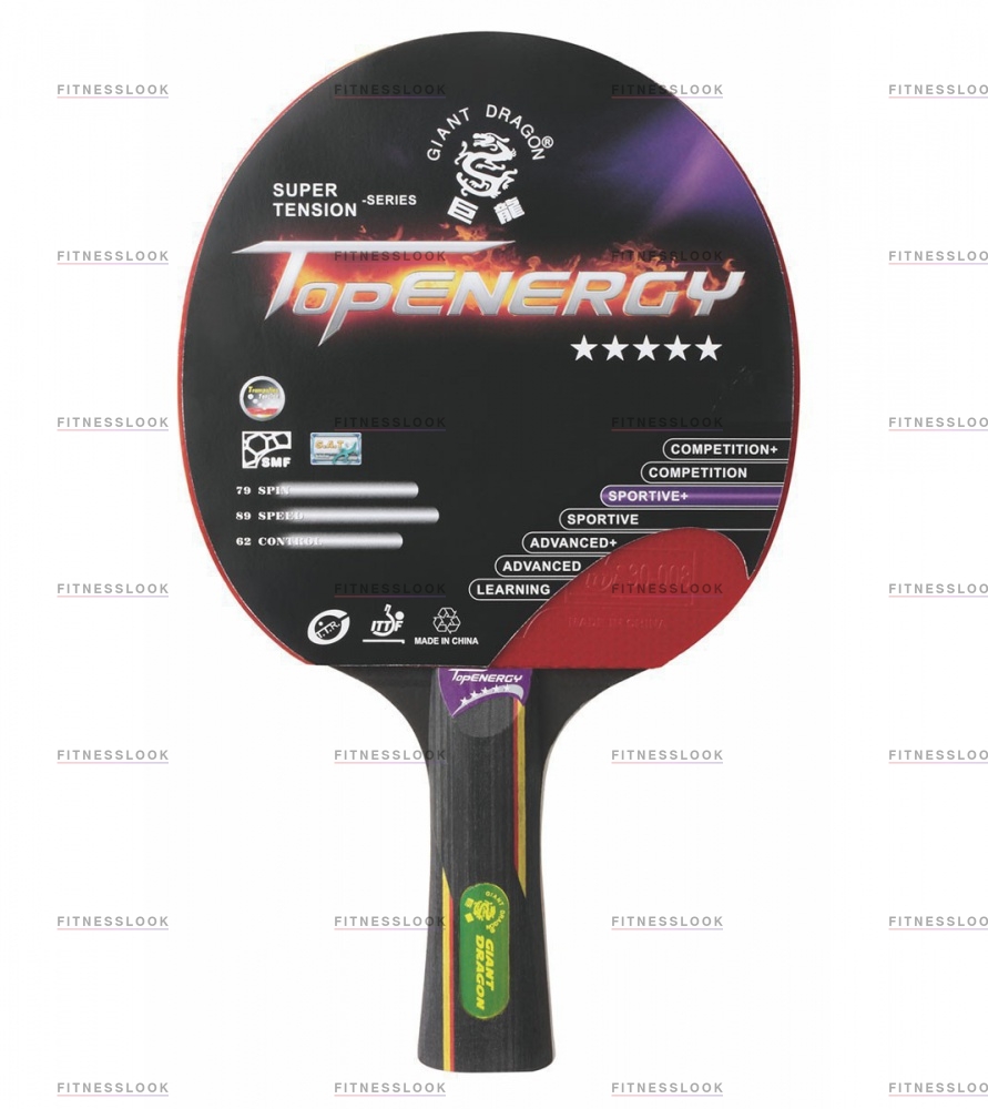 TopEnergy в Омске по цене 790 ₽ в категории ракетки для настольного тенниса Giant Dragon