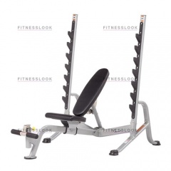 Hoist HF-5170 7 Position FID Bench - со стойками из каталога скамей со стойкой в Омске по цене 143480 ₽