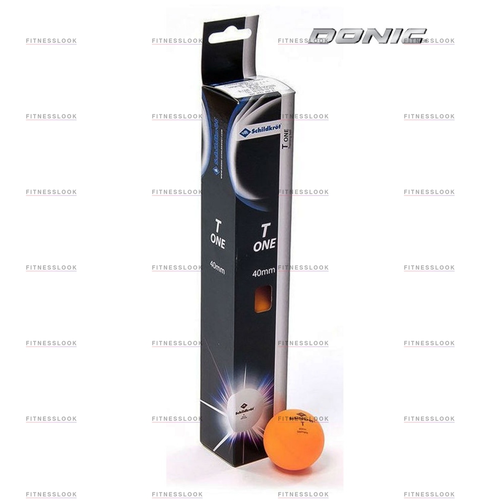 Donic T-One - 6шт. - оранжевые из каталога мячей для настольного тенниса в Омске по цене 280 ₽