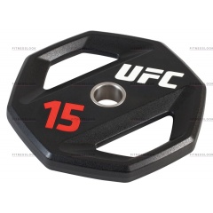 UFC олимпийский 15 кг 50 мм из каталога дисков (блинов) для штанг и гантелей в Омске по цене 29255 ₽