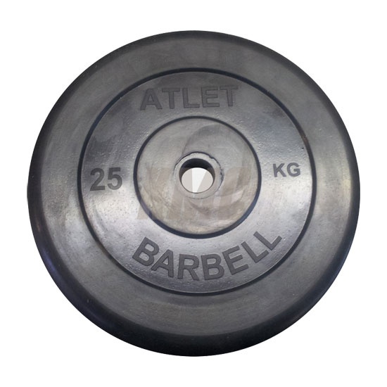 MB Barbell Atlet 50 мм - 25 кг из каталога дисков, грифов, гантелей, штанг в Омске по цене 7990 ₽