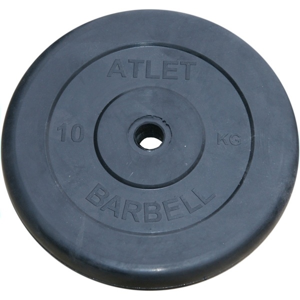 MB Barbell Atlet 50 мм - 10 кг из каталога дисков для штанги с посадочным диаметром 50 мм. в Омске по цене 2540 ₽