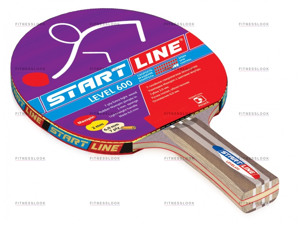 Level 600 коническая в Омске по цене 2390 ₽ в категории ракетки для настольного тенниса Start Line