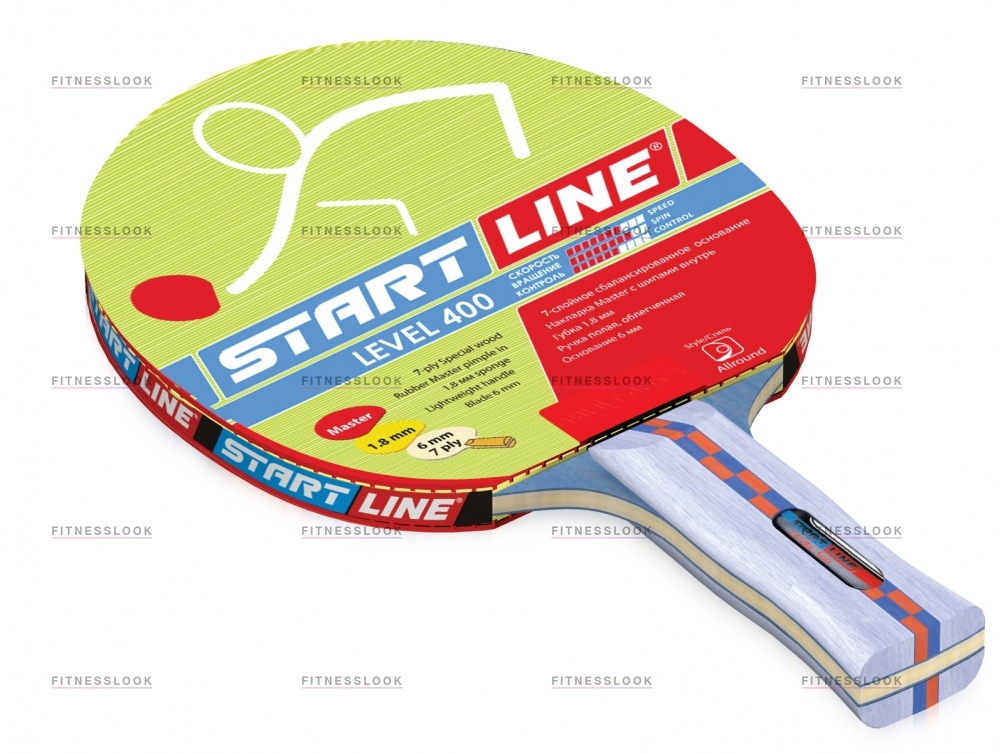 Level 400 анатомическая в Омске по цене 790 ₽ в категории ракетки для настольного тенниса Start Line
