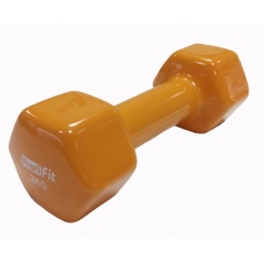 Profi Fit виниловая 2 кг, оранжевая из каталога гантелей для фитнеса в Омске по цене 1450 ₽