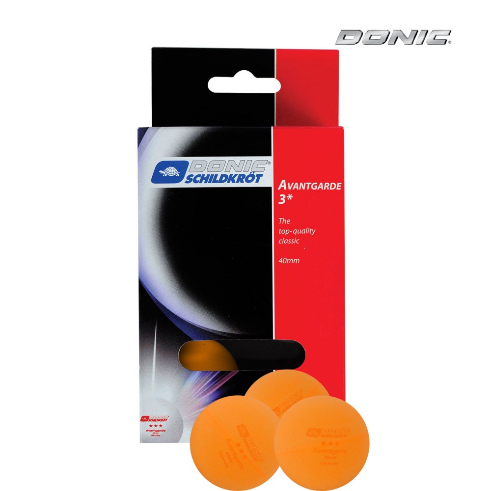 Avantgarde (6 шт.) - оранжевый в Омске по цене 590 ₽ в категории мячи для настольного тенниса Donic
