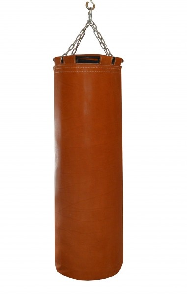 Рокки 80х30 см 25 кг. кожа рыжий из каталога подвесных боксерских мешков и груш в Омске по цене 17820 ₽